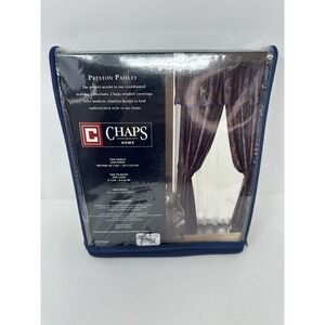 CHAPS Home PRESTON PAISLEY Window PANELS Size: 42 x 84" Set NEW